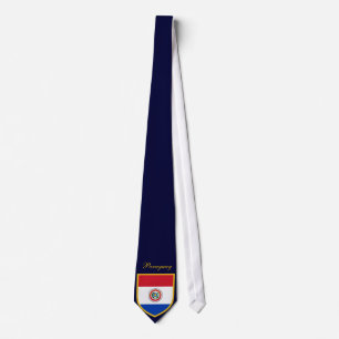 Custom Paraguay Flag Neck Tie Personalised