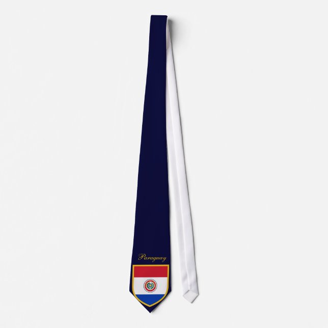 Custom Paraguay Flag Neck Tie Personalised (Front)
