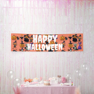 Custom Party Banners, Witches Scare Crow Halloween Banner