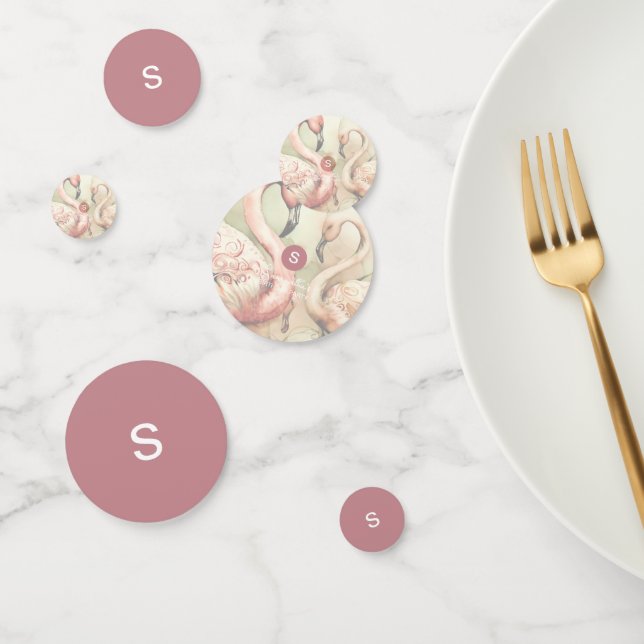Custom Party Confetti, Flamingo Party Decorations Confetti (Group)