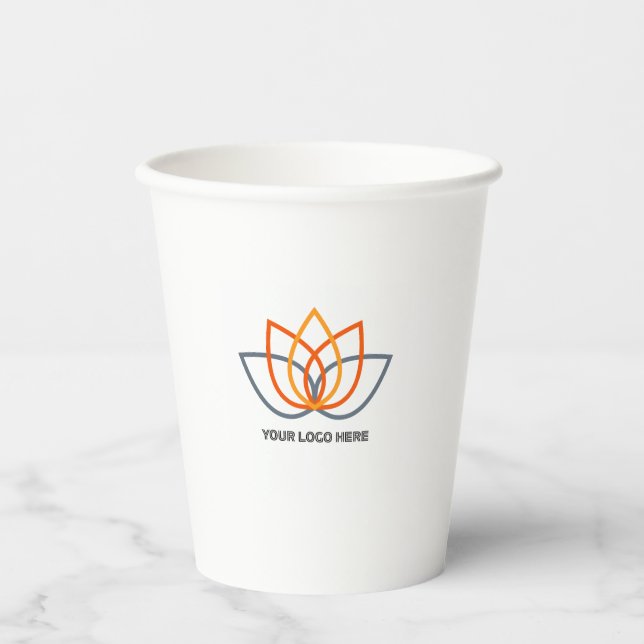 Custom Party Decor Personalised Frosted with Your  Paper Cups (Front)