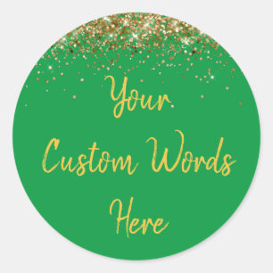 Custom Party Favor Personalized Birthday Classic Round Sticker