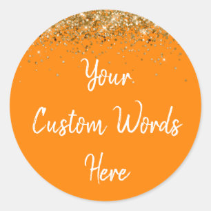 Custom Party Favour Personalised Birthday Classic Round Sticker