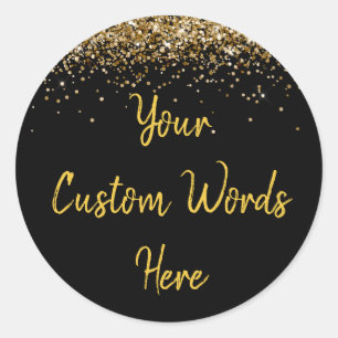 Custom Party Favour Personalised Birthday Classic Round Sticker