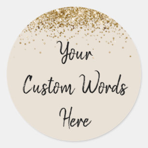 Custom Party Favour Personalised Birthday Classic Round Sticker