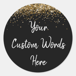 Custom Party Favour Personalised Birthday Classic Round Sticker