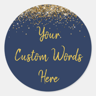 Custom Party Favour Personalised Birthday Classic Round Sticker