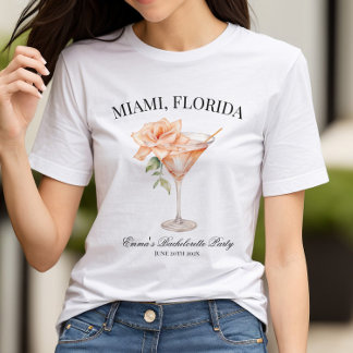 Custom Party Location Blush Cocktail  T-Shirt