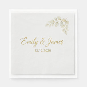 custom party napkins, wedding paper napkins, birth napkin