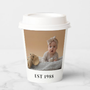 Custom Party Personalised Birthday Custom face  Paper Cups