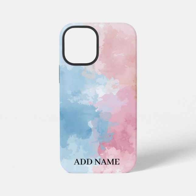 Custom Pastel Art Case – Abstract Colour Blend (Back)