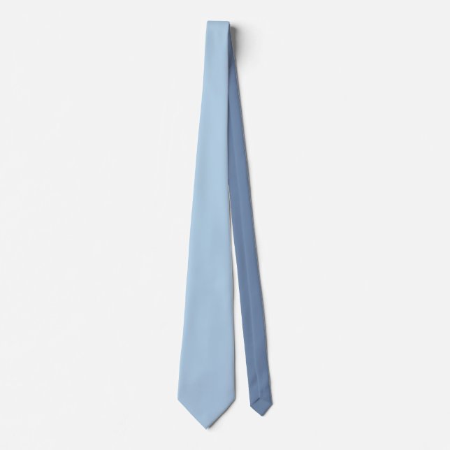 Custom pastel blue personalised minimalist tie (Front)