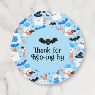Custom Pastel Blue Spooky Cute Favour Tags