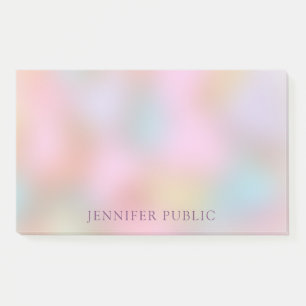 Custom Pastel Colors Elegant Modern Template Post-it Notes