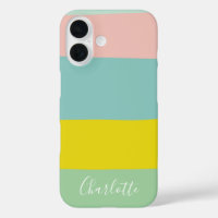 Custom Pastel Colour Block Modern Minimalist Scrip