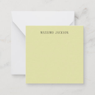 Custom pastel colour personalised minimalist name card