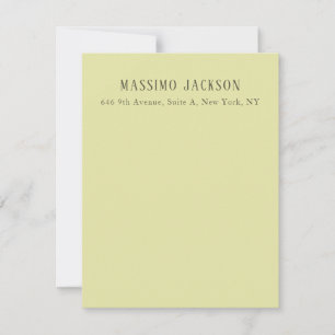 Custom pastel colour personalised minimalist name card