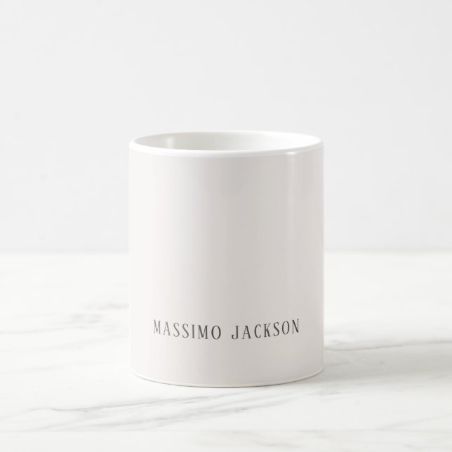 Custom pastel colour personalised minimalist name coffee mug (Center)