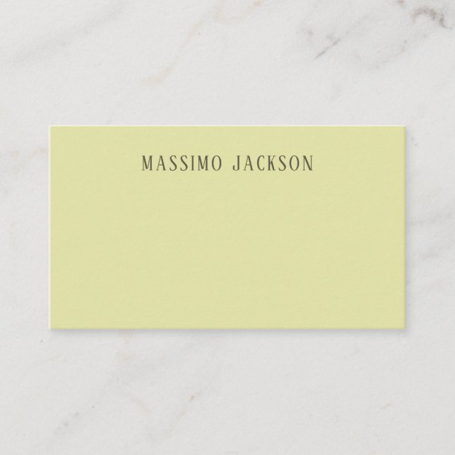 Custom pastel colour personalised minimalist name enclosure card (Front)