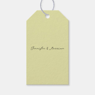 Custom pastel colour personalised minimalist name gift tags