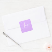 Custom Pastel Mauve Solid Colour Minimalist Weddin