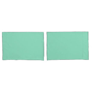 Custom Pastel Mint Solid Colour Minimalist     Pillowcase