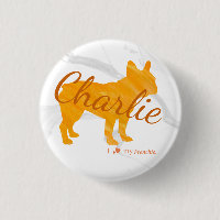 Custom Pastel Orange French Bulldog - Frenchie
