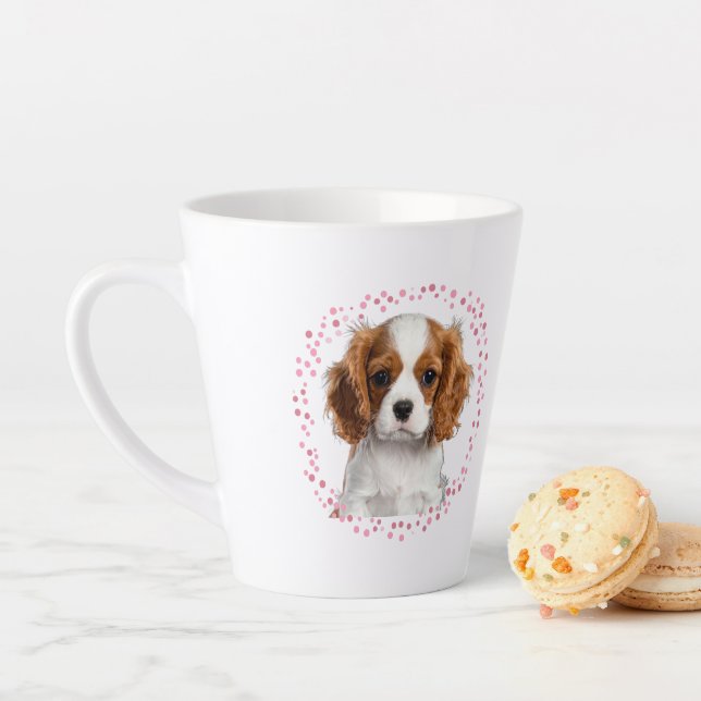 Custom pastel pink cavalier mug Photo Personalised (In Situ)