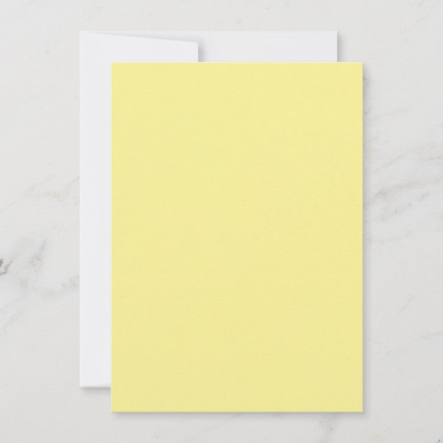 Custom Pastel Yellow Greeting Card (Front)