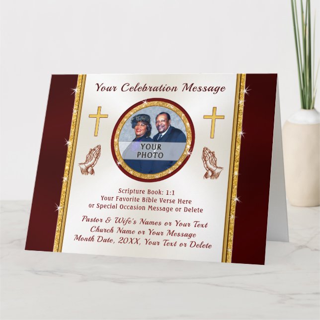 Custom, Pastoral Anniversary Cards or ANY OCCASION (Front)