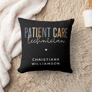 Custom Patient Care Technician PCT Gifts Cushion