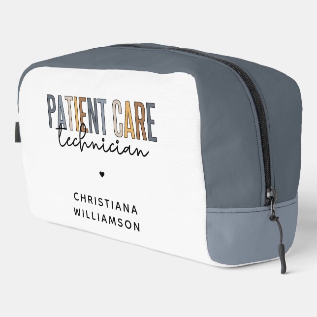 Custom Patient Care Technician PCT Gifts Dopp Kit (Right Corner)