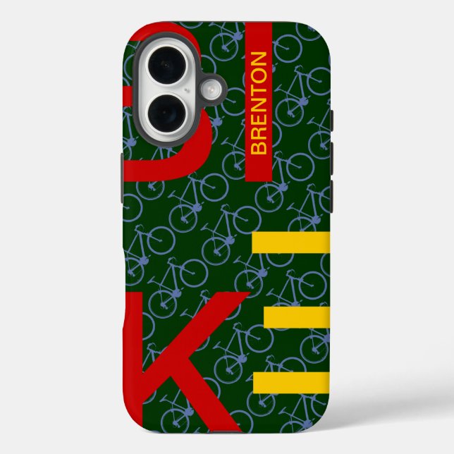 Custom Pattern Bike  Case-Mate iPhone Case (Back)