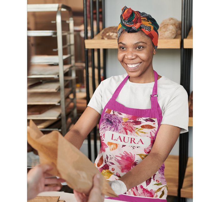 Custom Patterned Floral Apron (Creator Uploaded)