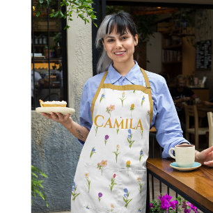 Custom Patterned Floral Apron