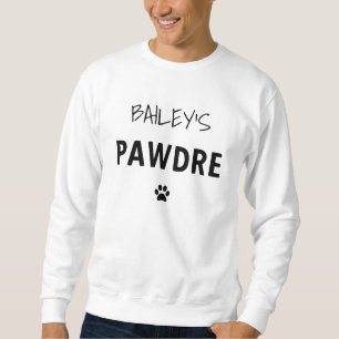 Custom Pawdre Typography Dog Dad New Dog Owner Sweatshirt