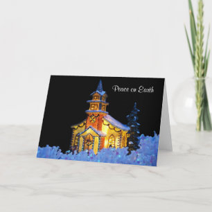 Custom "Peace on Earth" Holiday Greeting Card
