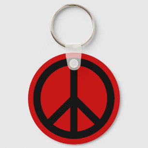 Custom Peace Sign Key Chain