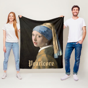 Custom Pearl Themed Party Fleece Blanket
