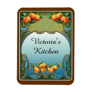Custom Pears Deco Art Magnets