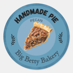 Custom Pecan Pie Labels   Personalised Bakery Pack