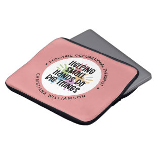 Custom Pediatric OT Occupational Therapist Gifts Laptop Sleeve