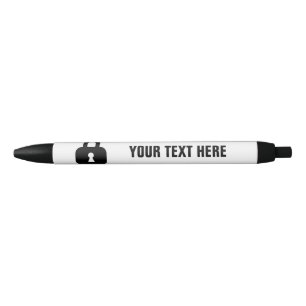Custom pen with classic padlock design