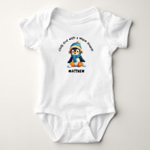 Custom Penguin Baby - Chill Out with a Warm Heart! Bodysuit