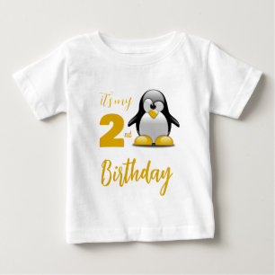 Custom Penguin Birthday T-Shirt