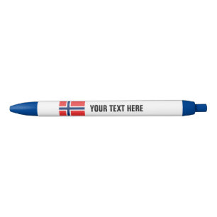 Custom pens with Norwegian flag of Norway