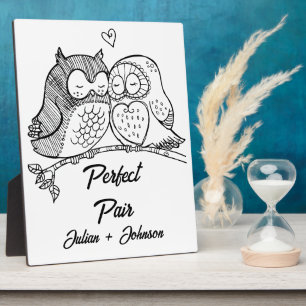 Custom perfect pair matching couple plaque
