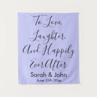 Custom Periwinkle Purple Wedding Rustic Reception