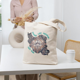 Custom Persian Bulk Gifts for Coworkers Free Iran Tote Bag