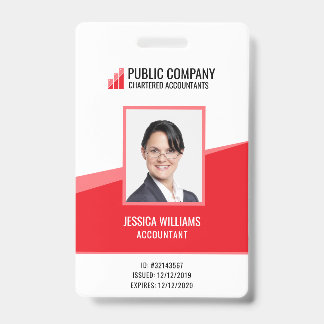 Custom Personal Photo Employee Staff ID Badge